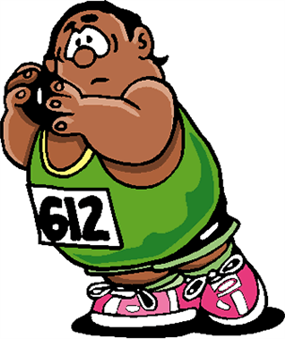 扔铅球运动矢量图